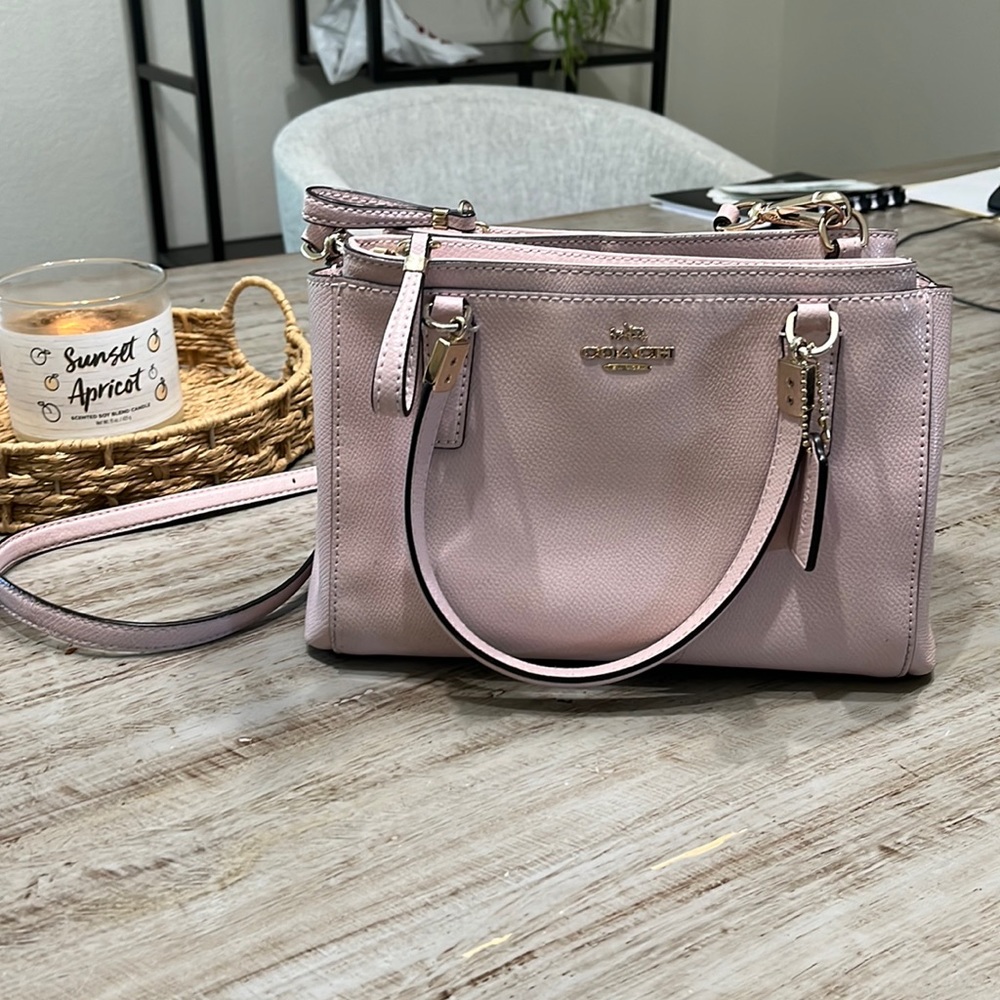 Baby pink coach purse